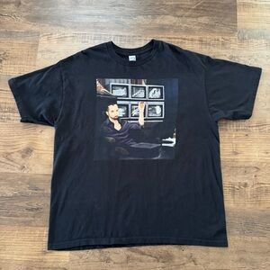 Men's Short Sleeve T-Shirt XL Black Meme Guy Cigar Funny Security Computer